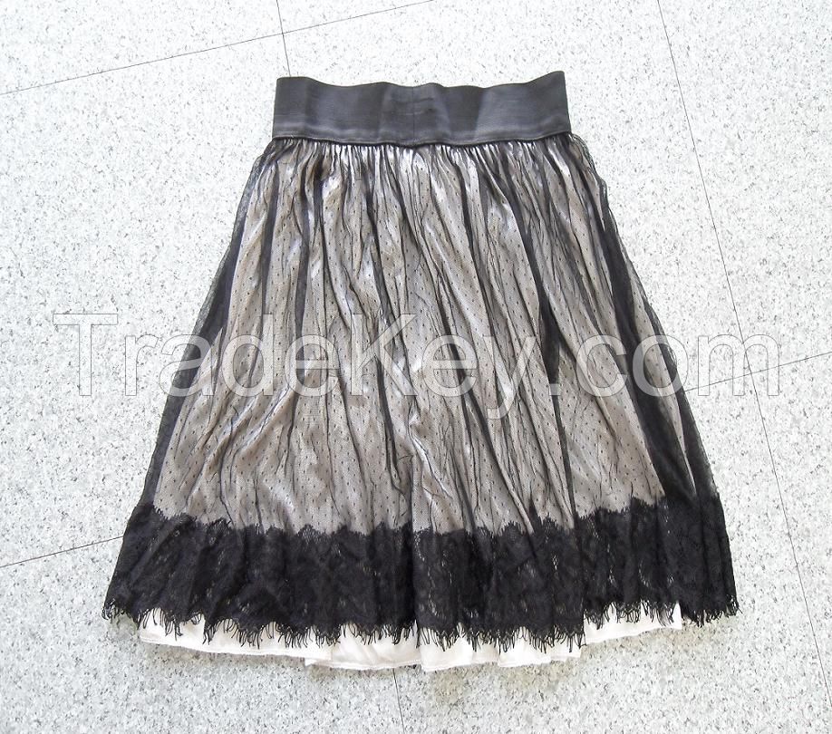 Used Clothing Ladies Silk Skirt