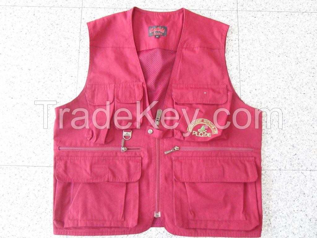 Used Clothing 4-6 Pockets Fishing Vest