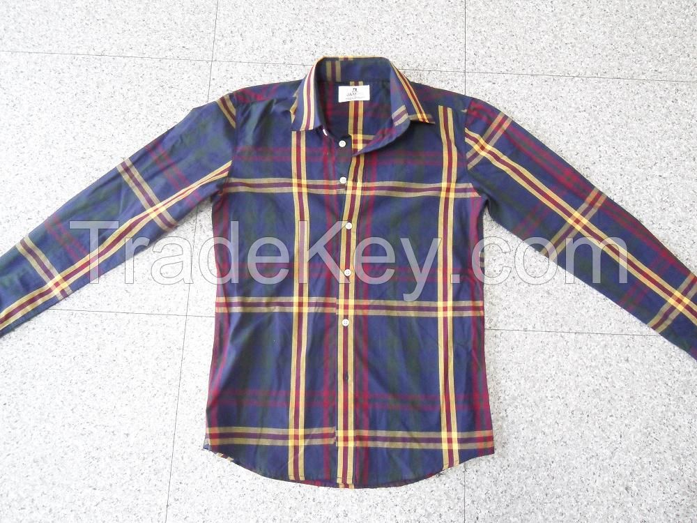 Used Clothing Men`s L/S Shirts from Korea