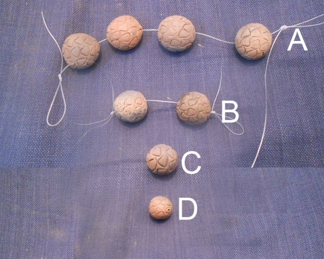 Terracotta and wooden beads
