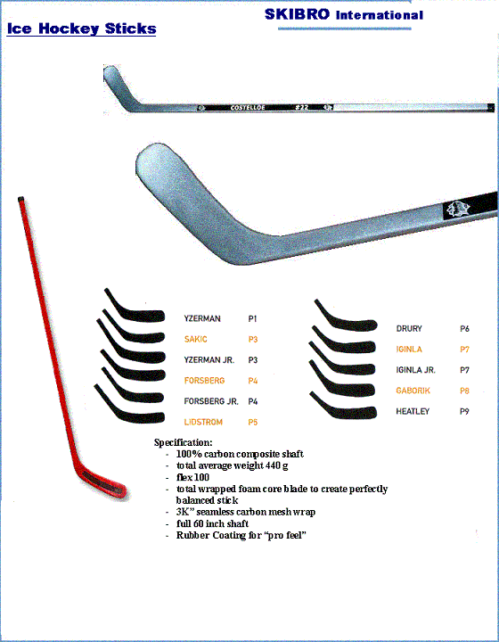 Ice Hockey Sticks