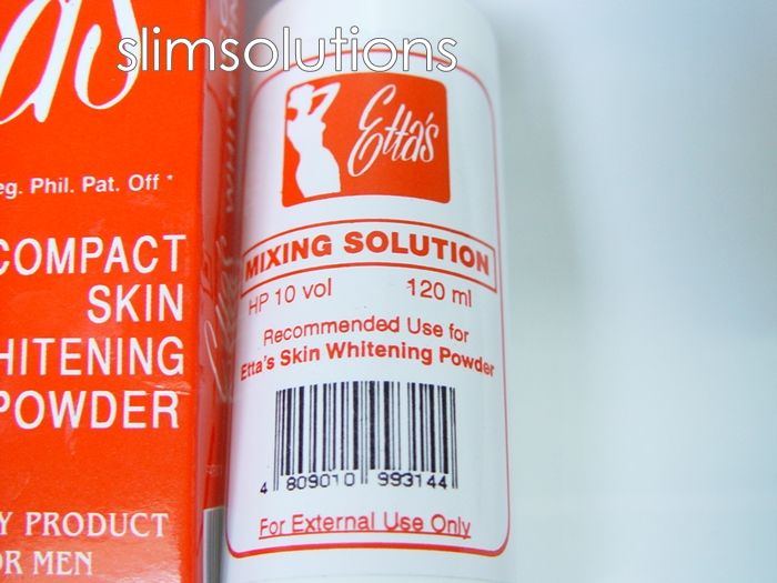 ETTA'S COMPACT SKIN WHITENING POWDER AND MIXING SOLUTION