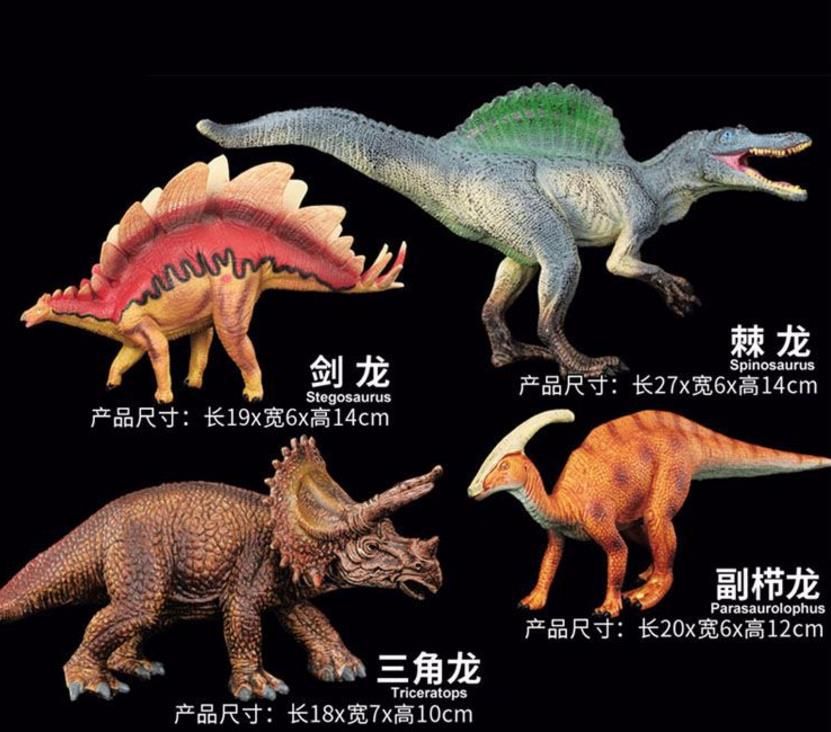 Simulation of dinosaur model toys.