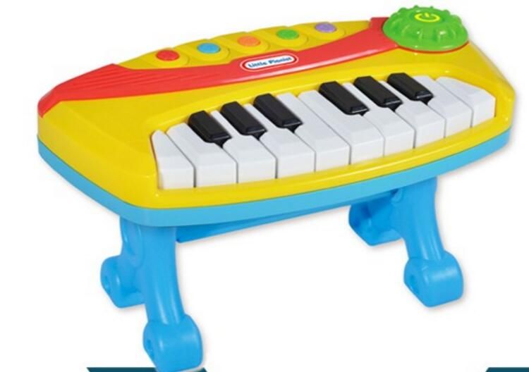 Little kids colorful plastic toy baby grand piano with Abs material