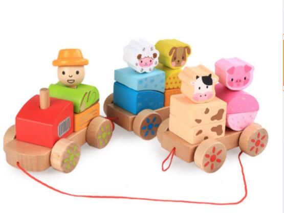 Train Wood Intelligence Toy for Children