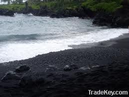 black sand