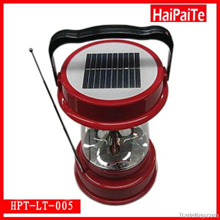 solar lantern camping light with  radio