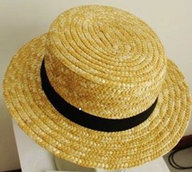 straw boater hat