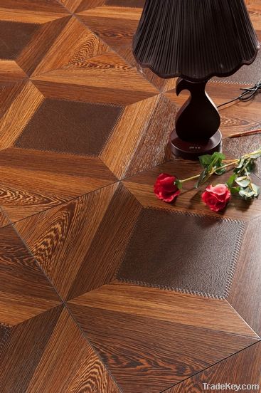 Parquet wood laminate flooring