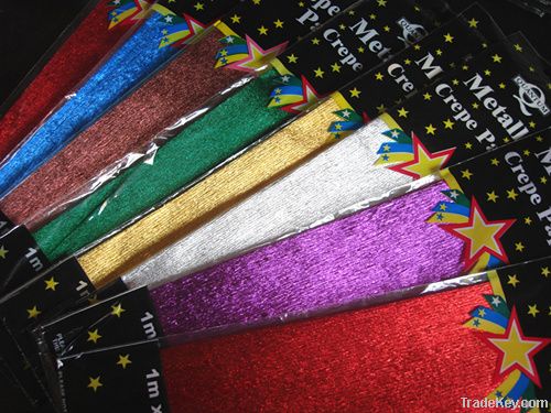 Colored Aluminum Foil Crepe Paper  metallized paper