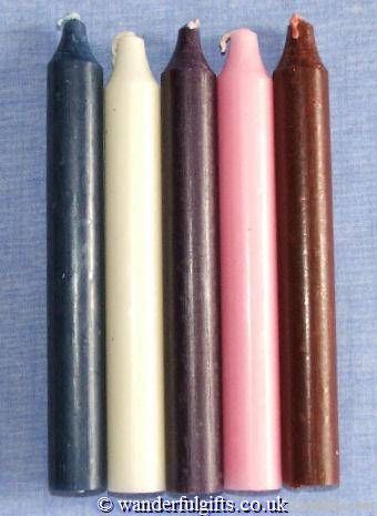 colored straight candles