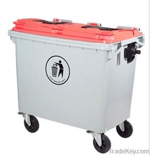 Outdoor plastic dustbin 660L of HOPE