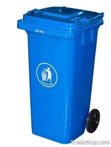 2 wheel rubbish bin with close top lid
