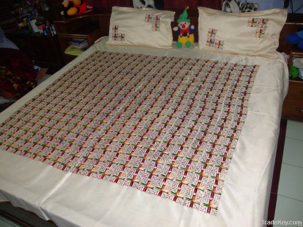 Hand embroidered bedcover (double bed)