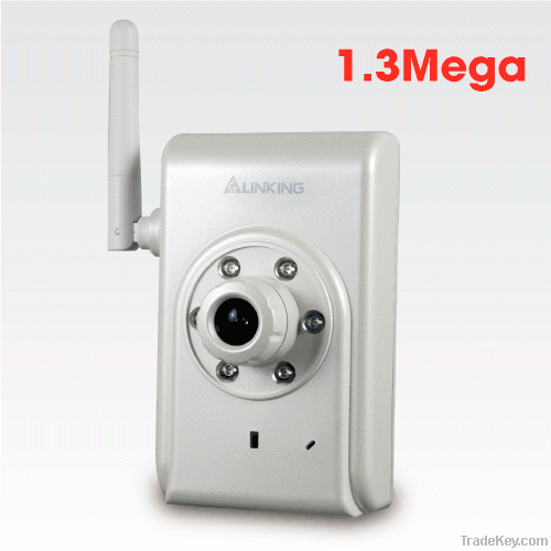 Wireless 1.3Mega IR Cube Network Camera