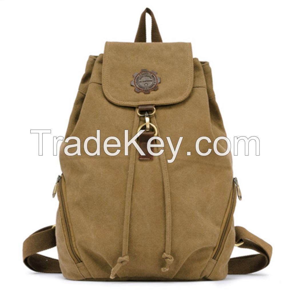 Vintage Canvas Backpack School Bag Canvas Shoulder Handbag