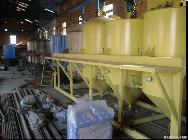 vegetable crude oil refining machinery 5t/d