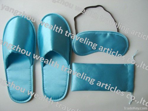 unique customized TC fabric travel set used on board and airline