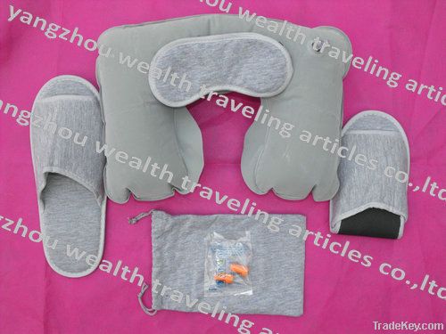 unique customized TC fabric travel set used on board and airline