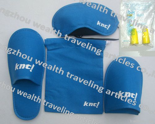 unique customized TC fabric travel set used on board and airline