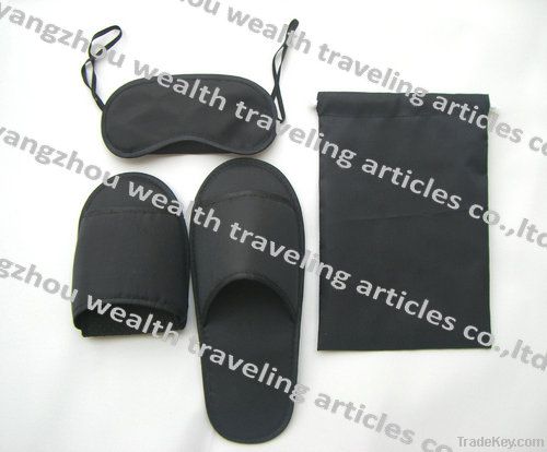 unique customized TC fabric travel set used on board and airline