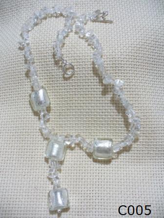 Silver and Murano Necklace