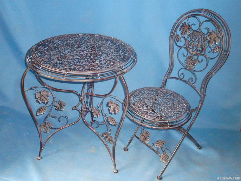 metal furniture set table and chair