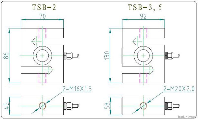 S-Type pulling series load cell (TSB)