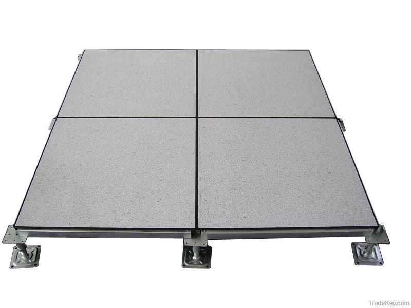 elevated floor panel with PVC finish