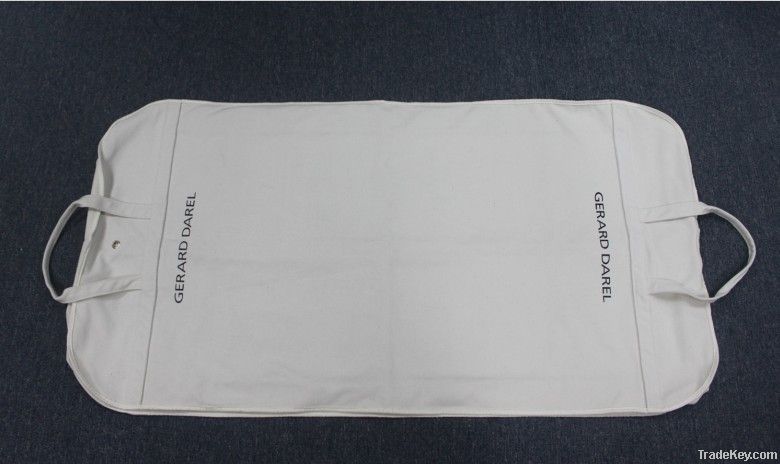 White non-woven suit cover, garment bag