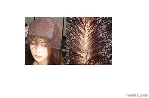 In stock-silk base(hidden knots) wigs