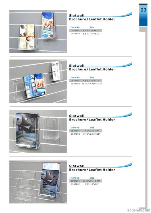 acrylic brochure/leaflet holder