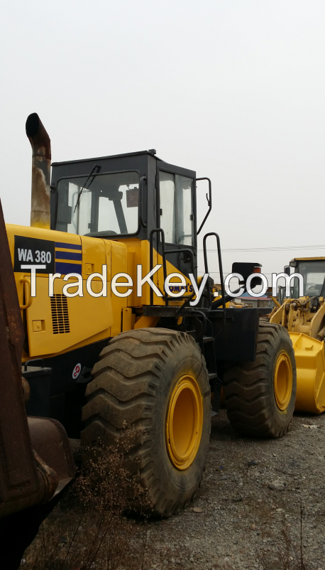 used KOMATSU wheel loader WA380