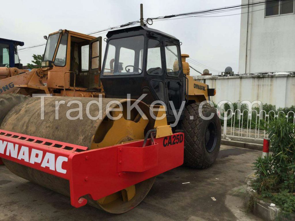 Used Dynapac Road Roller CA25,Original Sweden machine,cheapest roller In shanghai