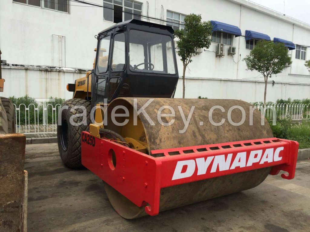Used Single Drum Dynapac CA25 Road Roller/Used Road Roller CA25/Used Dynapac Road Roller