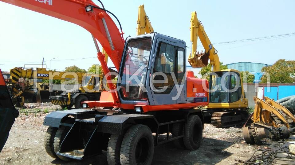 Used EX100WD Wheel Excavator,Used Origin Hitachi EX100WD Wheel Excavator