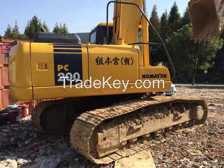 Used Caterpillar 200-7 Excavator,Used Komatau PC200-7 Crawler Excavator