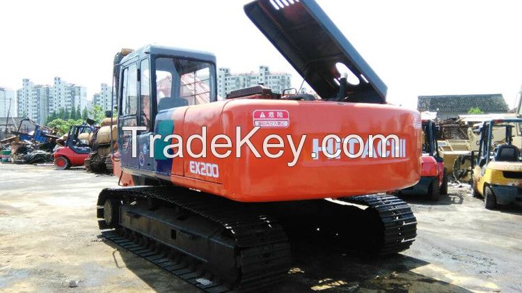 Used Cheap Excavators Hitachi EX200-3 Crawler Excavator, Good Quality Used Hitachi Excavator EX200-3