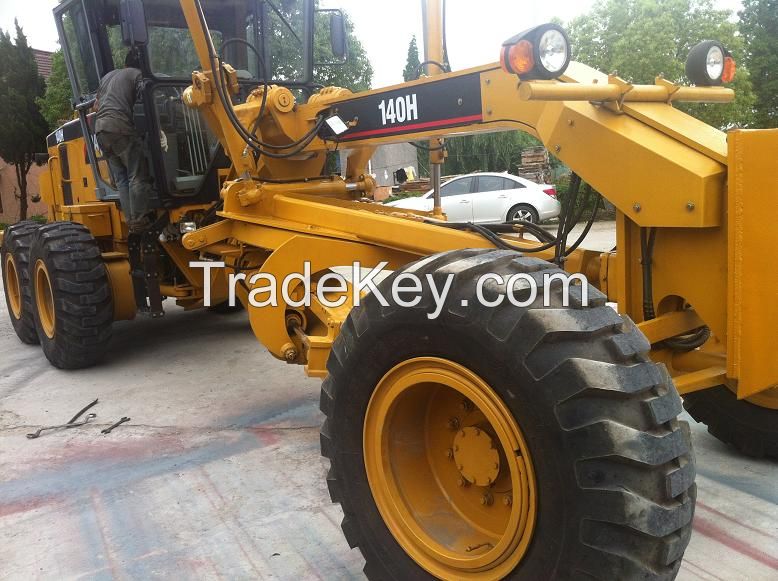 Used motor grader caterpillar 140h for sale in shanghai China