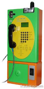 W895: Wireless GSM Outdoor Coin-Card Payphone
