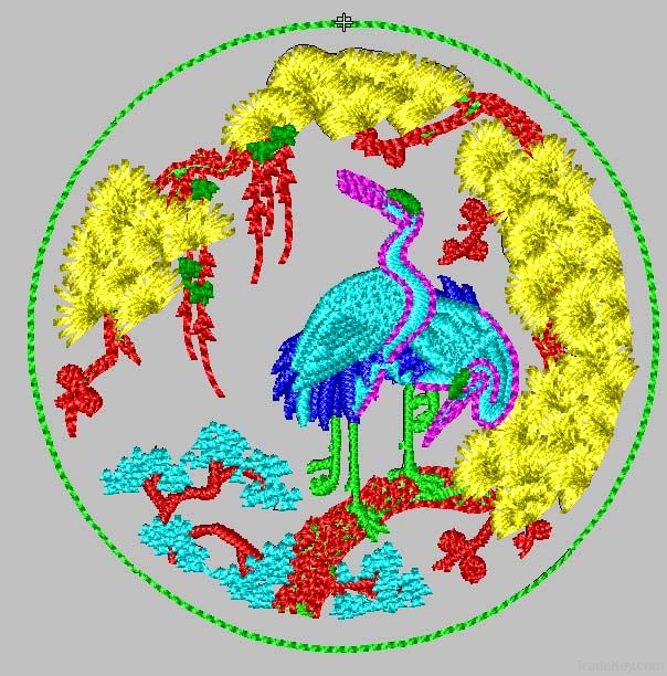 Embroidery digitizing for garment or hats