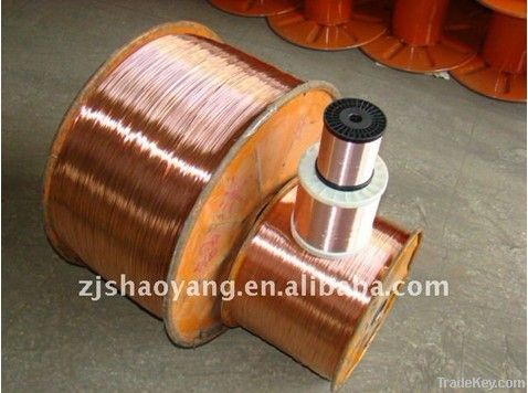 conductor for coaxial cable 1.024mm copper clad steel wire(CCS)