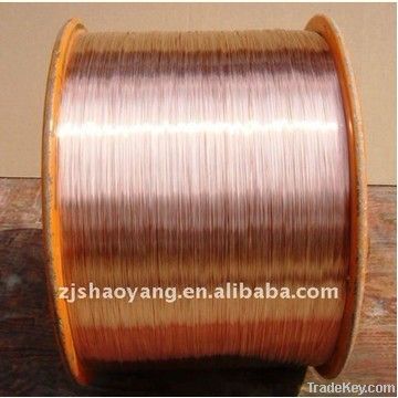 the raw material for coaxial cable 0.81mm copper clad steel wire(H)