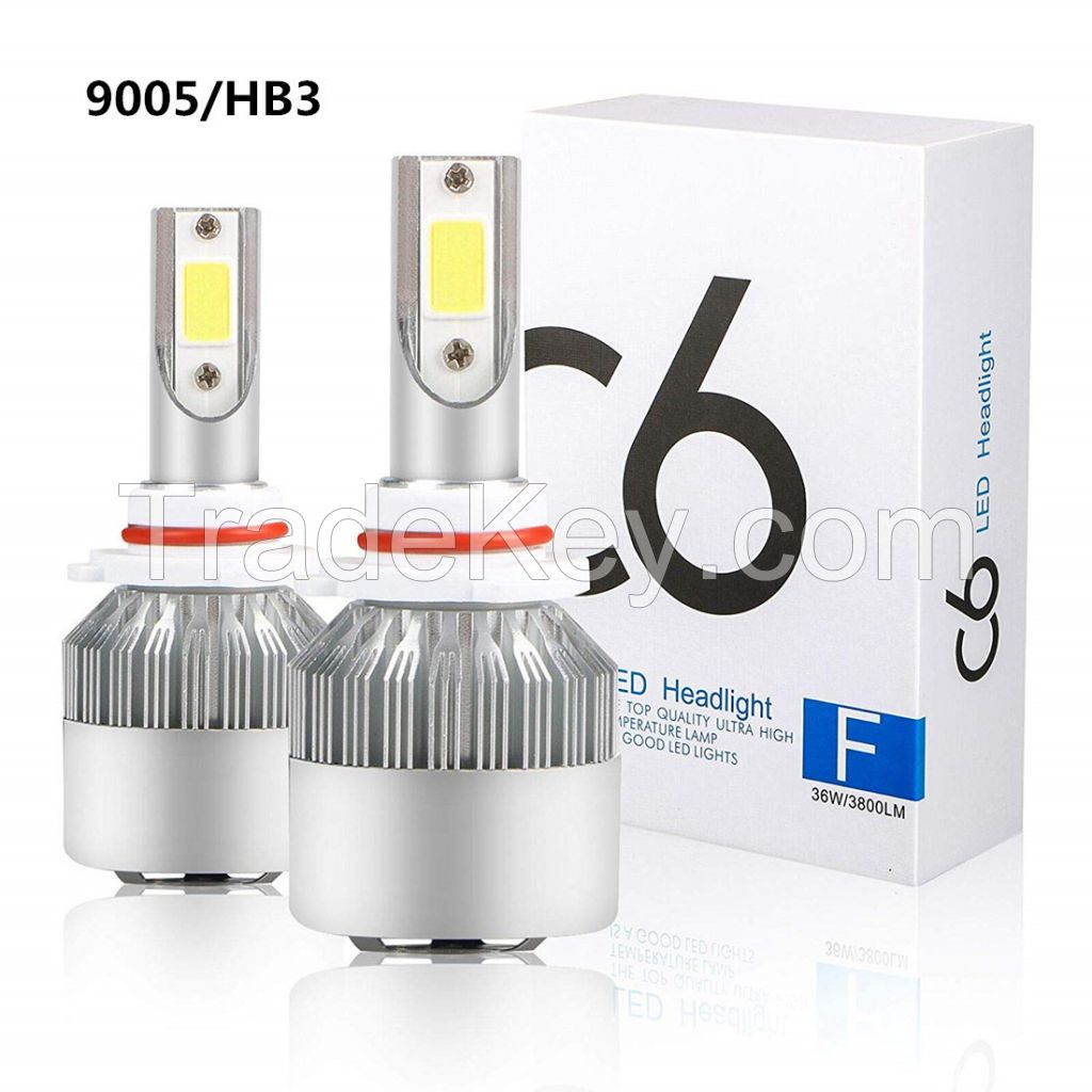 C6 LED headlights, front headlights, H4 headlights