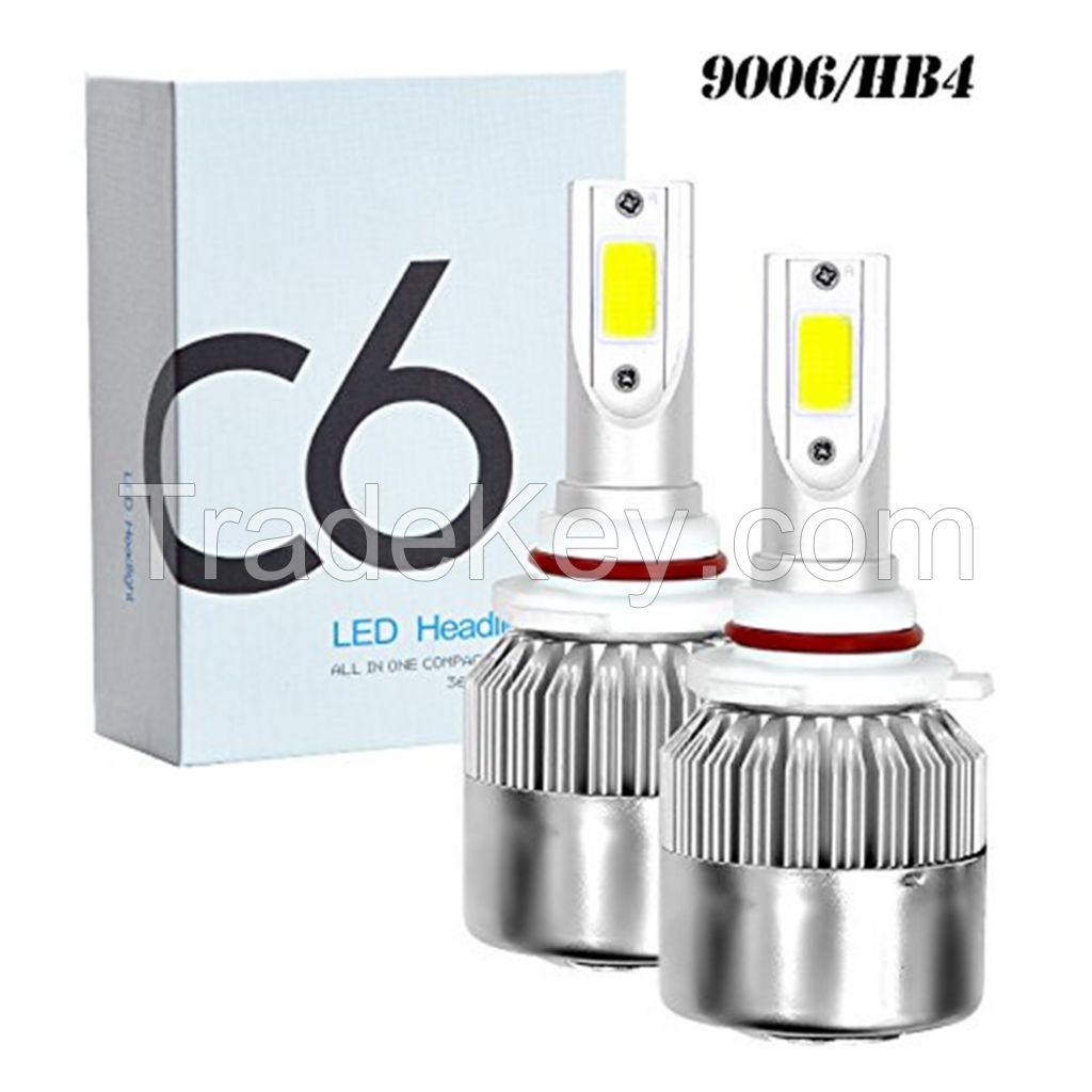 C6 LED headlights, front headlights, H4 headlights