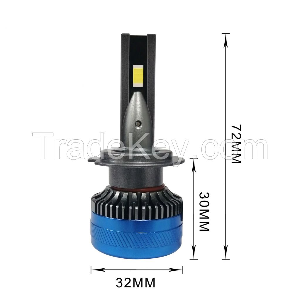 Double copper tube high-power LED car headlight bullet series