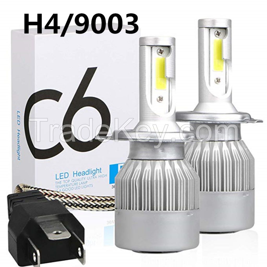 C6 LED headlights, front headlights, H4 headlights