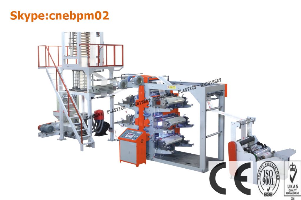 PE BLOWN FILM FLEXOGRAPHIC PRINTING LINE MACHINE