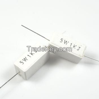 RX27-1-5W-5ohm Axial wirewound ceramic resistor