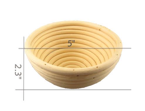Dia 13cm /5" Round Banneton Brotform Bread Proofing Proving Basket Free Ship